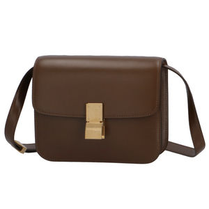 Celine Teen Box Shoulder Bag Brown Classic